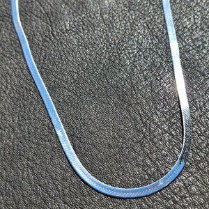Reversible Serpentine Link Italian Sterling Silver Necklace